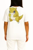 Oversize Sandshrew Cep ve Sırt Tasarımlı Unisex T-Shirt thumbnail 4