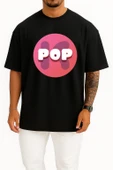 Oversize Kpop 2048 K-Pop Music Song Göğüs Tasarımlı Unisex T-Shirt thumbnail 11