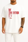Oversize The Evil Within 2 Video Game Göğüs Tasarımlı Unisex T-Shirt thumbnail 1