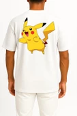 Oversize Pikachu Cep ve Sırt Tasarımlı Unisex T-Shirt thumbnail 12