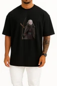 Oversize Maniac Ellie Landsberg Göğüs Tasarımlı Unisex T-Shirt thumbnail 11
