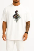 Oversize Joker Heath Ledger The Dark Knight Harley Quinn Batman Göğüs Tasarımlı Unisex T-Shirt thumbnail 3