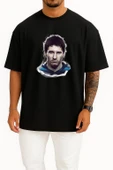 Oversize Just Lionel Messi Göğüs Tasarımlı Unisex T-Shirt thumbnail 11