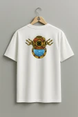 Oversize Antique Diving Dalgıç Helmet Cep ve Sırt Tasarımlı Unisex T-Shirt thumbnail 11