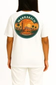 Oversize Fas Marakeş Şehri Cep ve Sırt Tasarımlı Unisex T-Shirt thumbnail 4