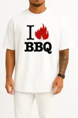 Oversize Barbecue Grill T-Shirt Babb Bros Bbq Göğüs Tasarımlı Unisex T-Shirt thumbnail 3