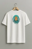 Oversize Dalgıç Octopus Diving With A Helmet Cep ve Sırt Tasarımlı Unisex T-Shirt thumbnail 5