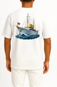 Oversize Tcg Savarona Cep ve Sırt Tasarımlı Unisex T-Shirt thumbnail 2