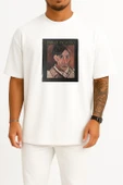Oversize Pablo Picasso, Retrospektif Picasso'nun Mavi Dönemi Göğüs Tasarımlı Unisex T-Shirt thumbnail 1