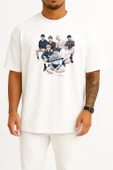 Oversize Bts Sticker N.O -Japanese Ver.- K-Pop, Group Göğüs Tasarımlı Unisex T-Shirt thumbnail 3