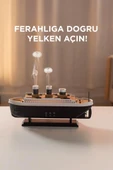 Torima H22 Siyah Gemi Tasarım Ultrasonik Hava Nemlendirici Kumandalı Ledli 250 ml Aroma Difüzör thumbnail 3
