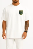 Oversize Al-Taawoun Saudi Football Club Cep Tasarımlı Unisex T-Shirt thumbnail 7