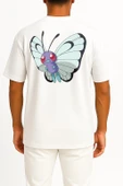 Oversize Butterfly Cep ve Sırt Tasarımlı Unisex T-Shirt thumbnail 7