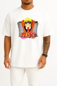 Oversize Naruto Folder Icon, Naruto Folder Icon Transparent Göğüs Tasarımlı Unisex T-Shirt thumbnail 7