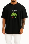Oversize Money İs Calling - Para Arıyor Göğüs Tasarımlı Unisex T-Shirt thumbnail 11