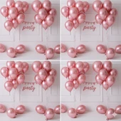 10 Adet Rose Parıltılı Metalik Balonlar ✨ Parti & Kutlama Paketi thumbnail 2