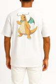 Oversize Dragonite Cep ve Sırt Tasarımlı Unisex T-Shirt thumbnail 12