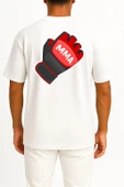 Oversize Mma Box Eldiveni Cep ve Sırt Tasarımlı Unisex T-Shirt thumbnail 8