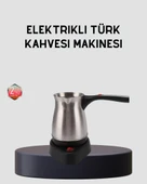 Elektrikli Türk Kahvesi Cezvesi 800W Kablosuz Döner Tabanlı thumbnail 1