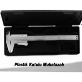 (0.05 Hassasiyet) Kilitli Mekanik Kumpas Monoblok Metal Gövde 150 mm İç Dış Derinlik Ölçüm Aleti thumbnail 5