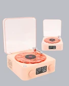 Gece Lambası Stereo Bluetooth Hoparlör Dijital Saat Su Dalgası Efektli 3-ü-1 Cihaz thumbnail 5