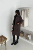 Kadın Astarlı Uzun Trençkot thumbnail 4