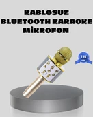 Bluetooth Karaoke Mikrofon Şarjlı Uzun Pil Ömürlü Çok Fonksiyonlu thumbnail 1