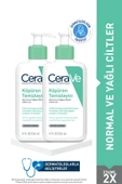 CeraVe Normal/Yağlı Ciltler İçin Cilt Bakım Seti: Niasinmaid &Hyalüronik Asitli Köpüren Temizleyici 236mlx2 thumbnail 1