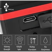 Güneş Enerjili Bisiklet Işıklı Korna thumbnail 4