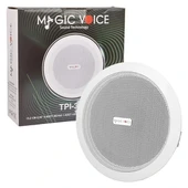 MagicVoice TPI-350 5.25" (13.5 CM) Hat Trafolu Alçıpan/Asma Tavan Tipi Hoparlör (6W RMS - MP3 USB Uyumlu) - Beyaz thumbnail 4