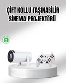 Projeksiyon Cihazı 4K Destekli Kablosuz Bağlantılı Bluetooth 5.0 thumbnail 1