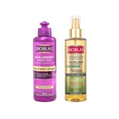 Bioblas Sıvı Saç Kremi Argan 200 ml ve Şek.Onarıcı Saç Kremi 250 ml 2 li thumbnail 1
