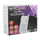 MagicVoice F-LHY4A 4" (10 CM) Hat Trafolu Duvar Tipi Sütun Hoparlör (10W RMS / 150W Peak - MP3 USB Uyumlu) Çiftli Takım thumbnail 5