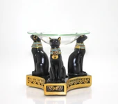 Polyester Mısır Kedisi Buhurdanlık thumbnail 2