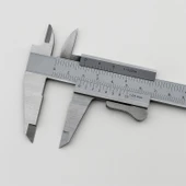 (0.05 Hassasiyet) Kilitli Mekanik Kumpas Monoblok Metal Gövde 150 mm İç Dış Derinlik Ölçüm Aleti thumbnail 3
