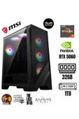 XL1  Ryzen 7 5700X  32GB Ram  1TB M.2 SSD  RTX 5060 8GB Oyuncu Masaüstü Bilgisayarı thumbnail 1