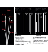 Balon Standı 7 li 105 cm Ayaklı thumbnail 2