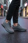 Walkway Füme Lastik Bağcıklı Erkek Spor Ayakkabı thumbnail 3