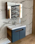 TREND 80 CM BANYO DOLABI (BAROK-ANTRASİT) thumbnail 1