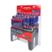 WORKPRO WP200507 100 Parça Duvar Askı Aparatlı Profesyonel CR-V Manyetik Tornavida ve Bits Uç Seti thumbnail 2