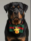 Royal Rudolph Premium Yılbaşı Köpek Papyonu | Limited Edition Luxe Aksesuar | Orta & Büyük Irklar İçin thumbnail 1