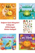 Sticker Hediyeli, İş Kültür Doğanın Eşsiz Hikayeleri 4 Kitap -  Arı, Balkabağı,Kurbağa,Kaplumbağa thumbnail 1