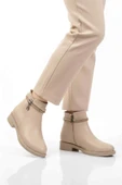 Aspor Bej Fermuarlı Kadın Topuklu Bot thumbnail 1