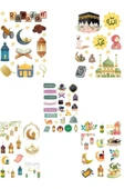 Ramazan Sticker Set 5 Adet A4 Sayfa thumbnail 1