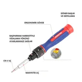 WORKPRO WP221070 9-IN-1 Profesyonel CR-V Cırcırlı Manyetik Hassas Tornavida Seti thumbnail 4