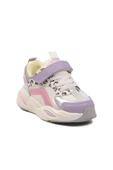 Cool Lila Leopar Desenli Cırtlı Kız Çocuk Spor Ayakkabı thumbnail 3