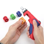 WORKPRO WP221048 24 Parça Profesyonel CR-V Kabzalı Cırcırlı Bits Tornavida Seti + Kemer Askılı Bez Taşıma Çantası thumbnail 3