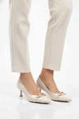 Aspor Beyaz Kadın Topuklu Ayakkabı thumbnail 1