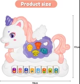 Seher Oyuncak Pilli Müzikli Unicorn Minik Piyano 855-113D thumbnail 3