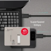 UNITEK TYPE-C HIZLI ŞARJ KABLOSU 1MT 60W(Y-C477BK) thumbnail 2